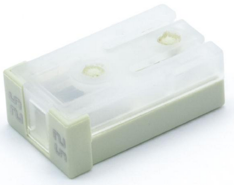 FUSE MCASE FEMALE SLOTTED 25A WHITE